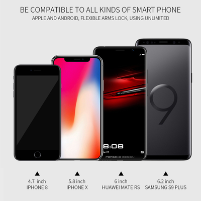 Voero X9 Wireless Araç Telefon Tutucu Siyah