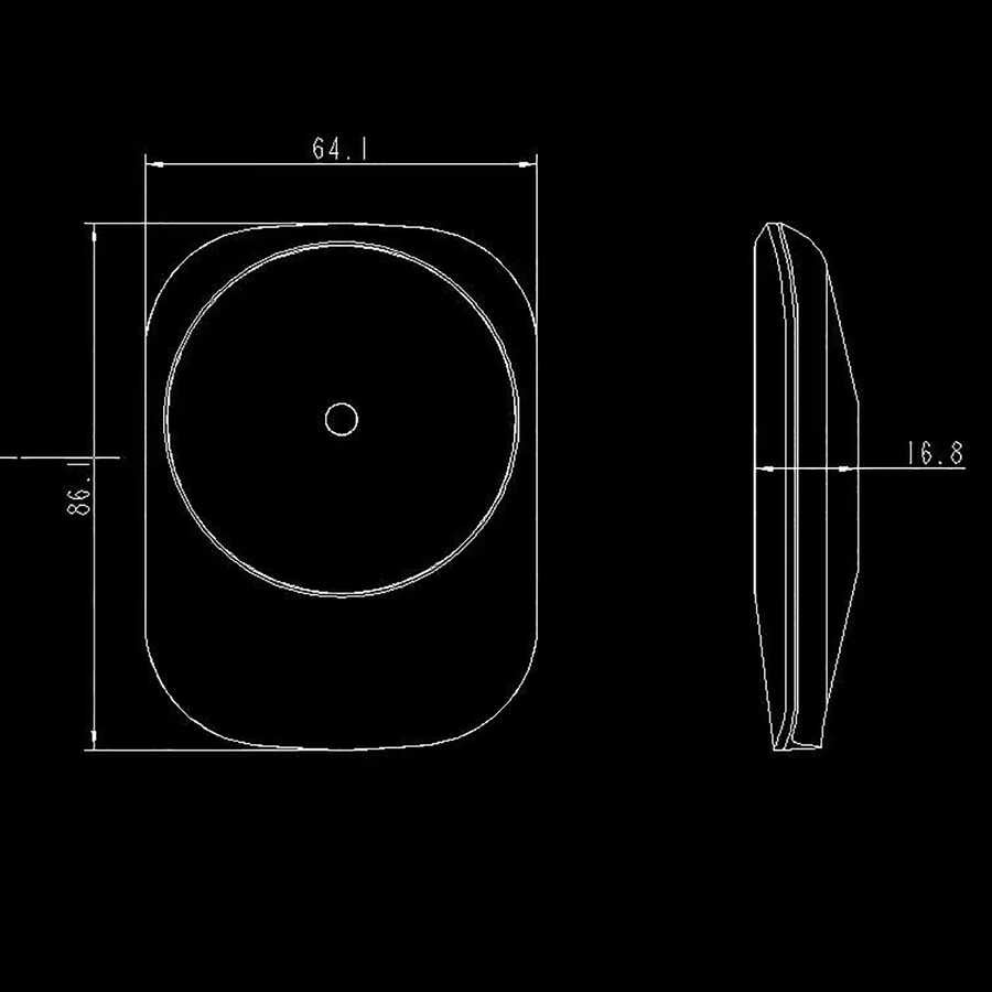Vokamo WRL-01 Mıknatıslı Kablosuz Şarj Araç Telefon Tutucu Siyah