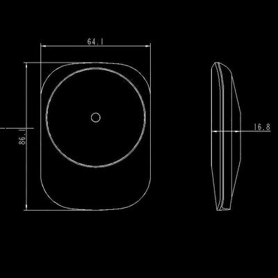Vokamo WRL-01 Mıknatıslı Kablosuz Şarj Araç Telefon Tutucu Siyah
