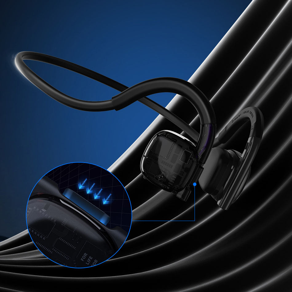 Wiwu Air Wireless Marathon Pro Suya Dayanıklı Sporcu Bluetooth Kulaklık Siyah