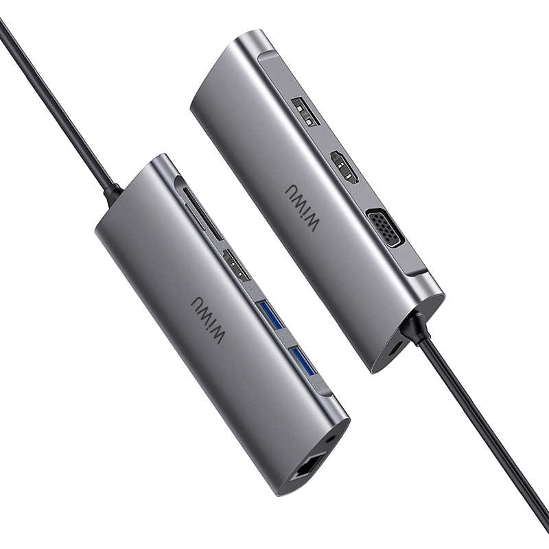 Wiwu Alpha 11312H 11 in 1 Type-C Hub Gri