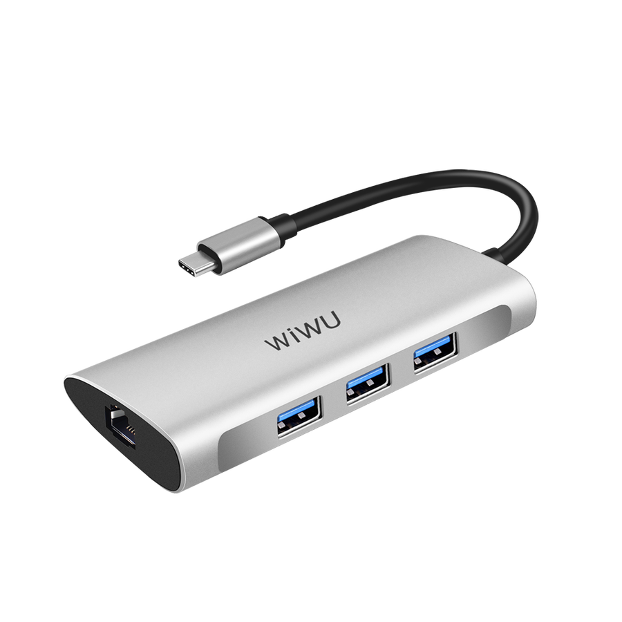 Wiwu Alpha 631STR Type-C Hub Gri