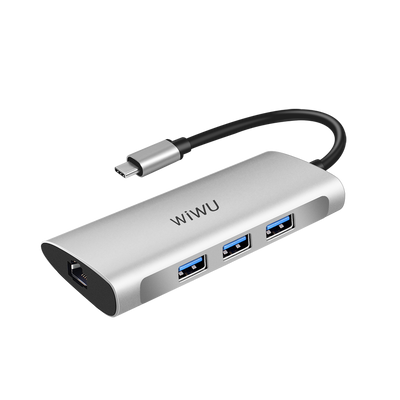 Wiwu Alpha 631STR Type-C Hub Gri