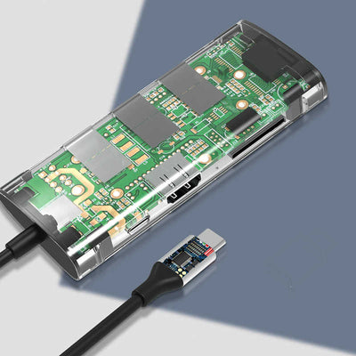 Wiwu Alpha 731HP Type-C Hub Gümüş