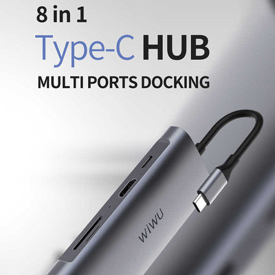 Wiwu Alpha 831HRT Type-C Hub Gümüş