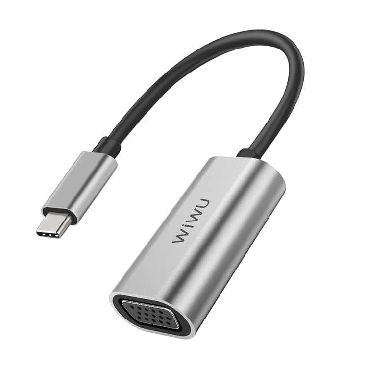 Wiwu Alpha Type-C to VGA Adaptörü Gri