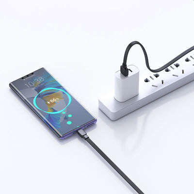 Wiwu Bravo Wİ-C003 Yassı Tasarım Type-C Usb Kablo 1M Beyaz