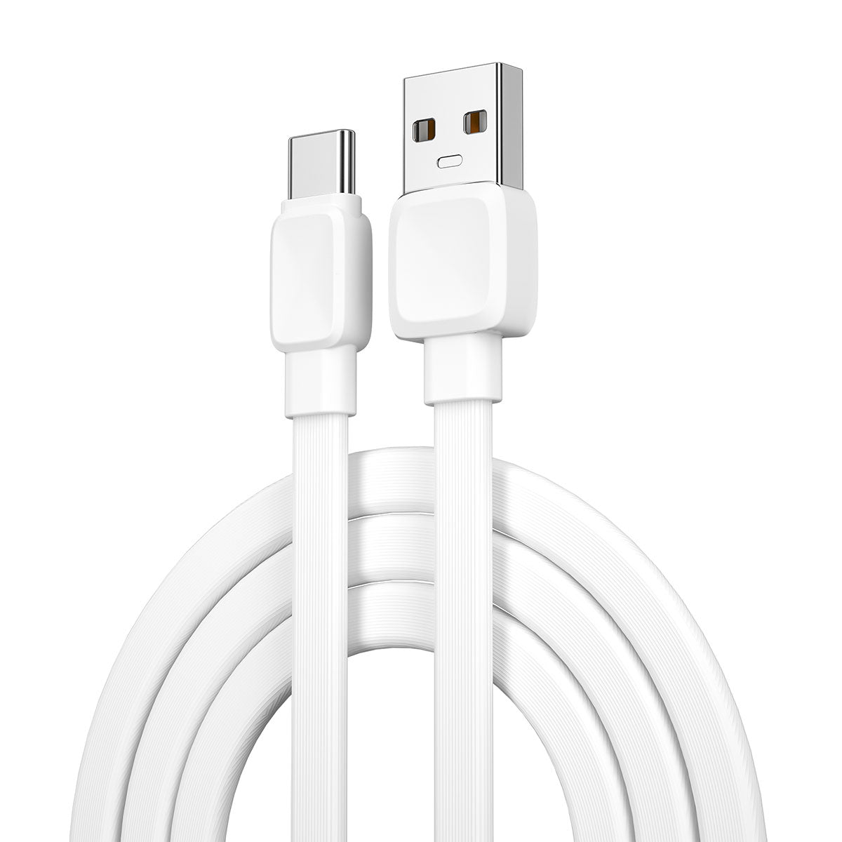 Wiwu Bravo Wİ-C003 Yassı Tasarım Type-C Usb Kablo 1M Beyaz