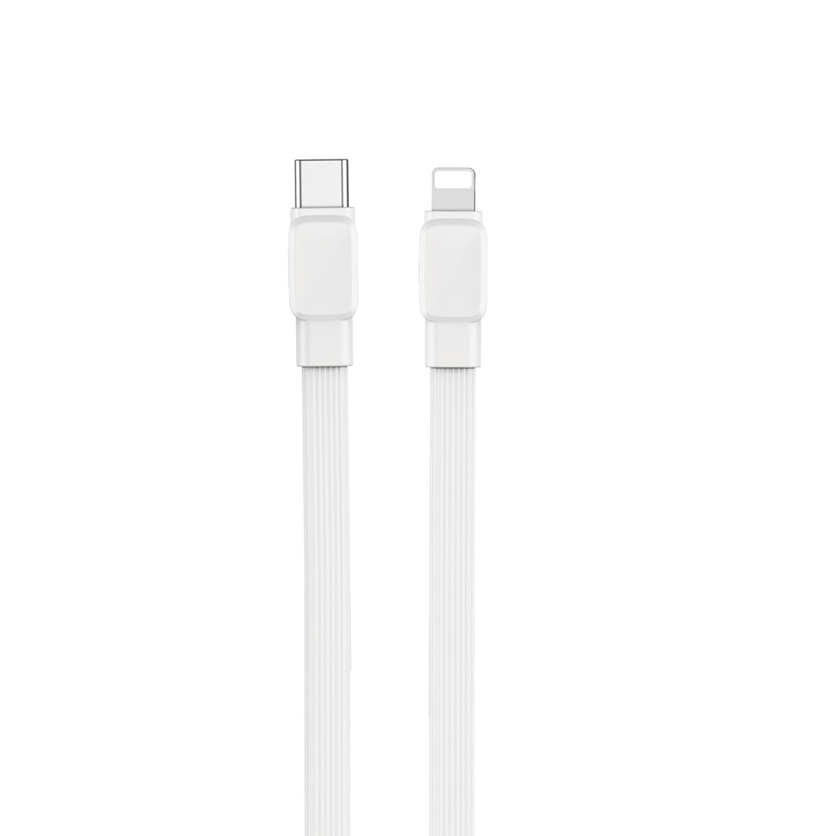Wiwu Bravo Wİ-C004 Yassı Tasarım 20W Hızlı Şarj Özellikli Type-C to Lightning PD Kablo 1M Siyah