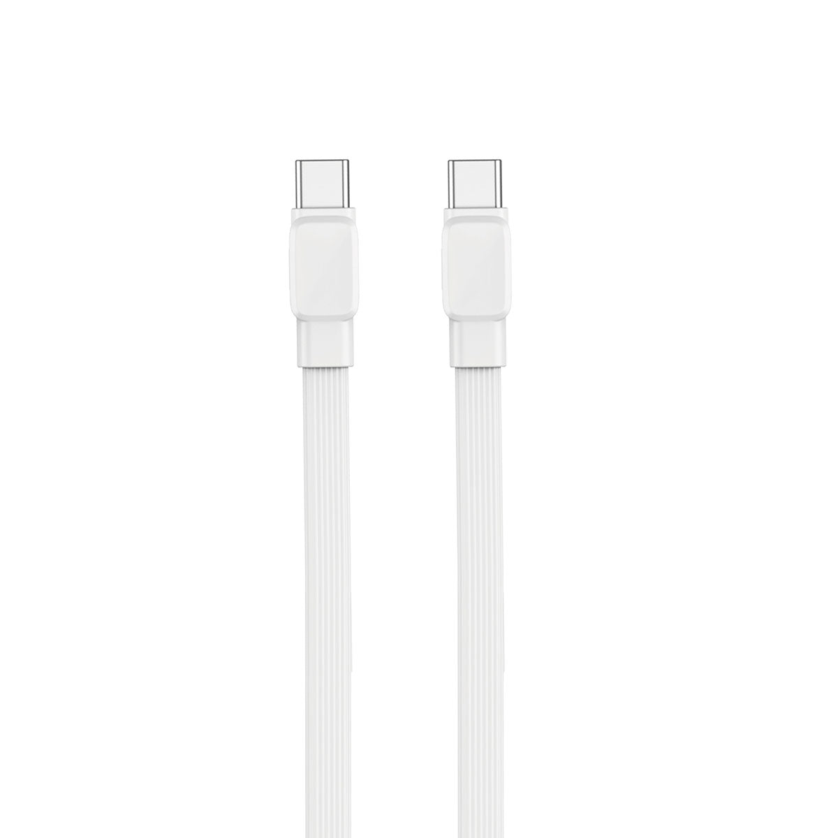 Wiwu Bravo Wİ-C004 Yassı Tasarım 60W Hızlı Şarj Özellikli Type-C To Type-C PD Kablo 1M Siyah