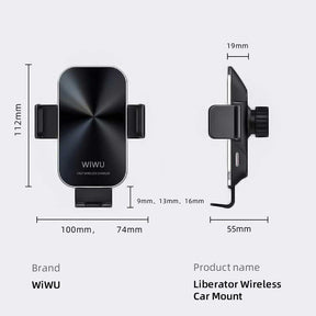 Wiwu CH-307 Liberator Wireless Charging Mount Araç Telefon Tutucu