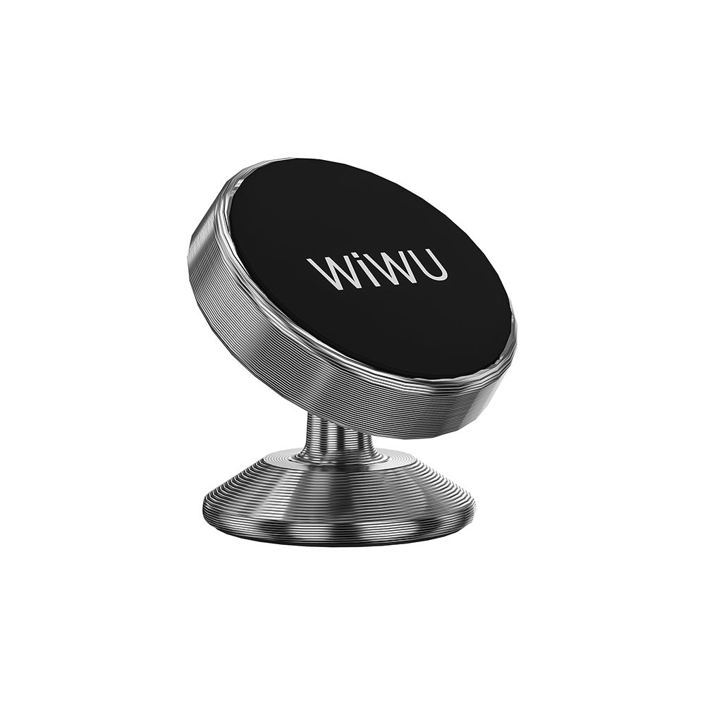 Wiwu CH003 360 Derece Dönebilen Magnetik Düz Zemin Versiyon Araç Telefon Tutucu Gri