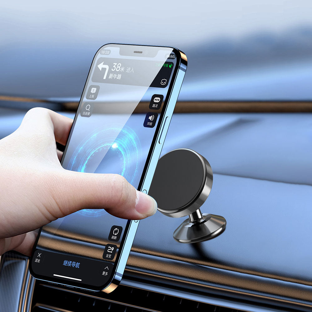 Wiwu CH003 360 Derece Dönebilen Magnetik Düz Zemin Versiyon Araç Telefon Tutucu Gri
