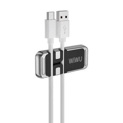 Wiwu CH011 Kablo Düzenleyicili Magnetik Düz Zemin Versiyon Araç Telefon Tutucu Gümüş