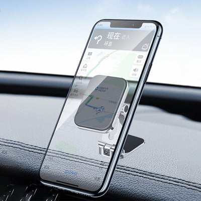 Wiwu CH023 360 Derece Dönebilen Magnetik Düz Zemin Versiyon Araç Telefon Tutucu Gümüş