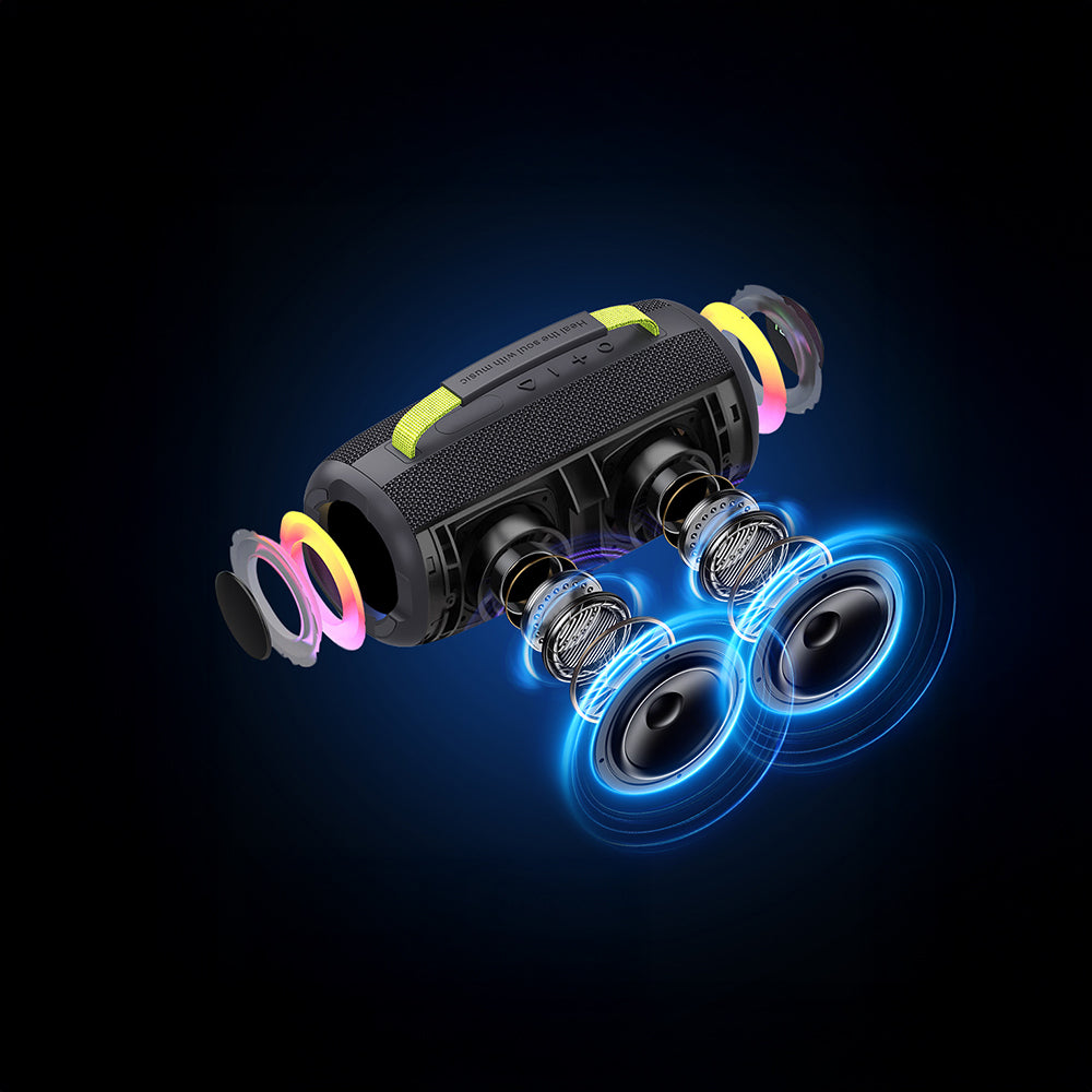 Wiwu H7 RGB Işıklı Askılı TWS Bluetooth Speaker Hoparlör v5.3 40W