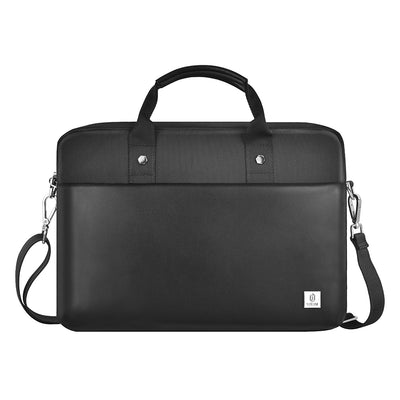 Wiwu Hali Serisi 1680D Su Geçirmez Polyester Kumaş Çapraz Vücut Askılı 15.6 inç Laptop Çantası Siyah