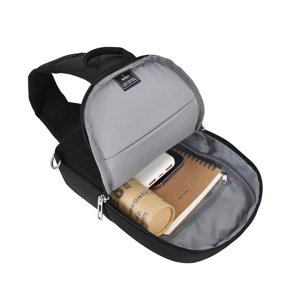 Wiwu Hali Serisi Crossbody 1680D Su Geçirmez Naylon Kumaş Omuz Askılı Çapraz Vücut Çantası