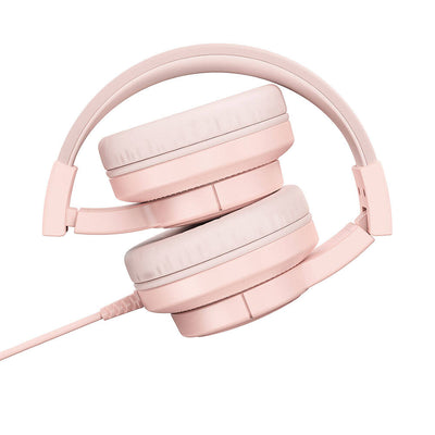 Wiwu KTD-01 Hi-Fi Ses Kaliteli Kablolu Katlanabilir 3.5mm Kulak Üstü Kulaklık Pembe