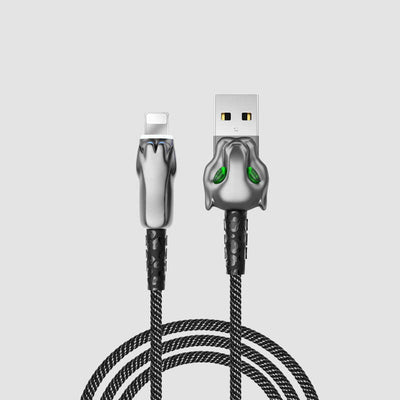 Wiwu Leopard Charging Synic Lightning Kablo Kırmızı