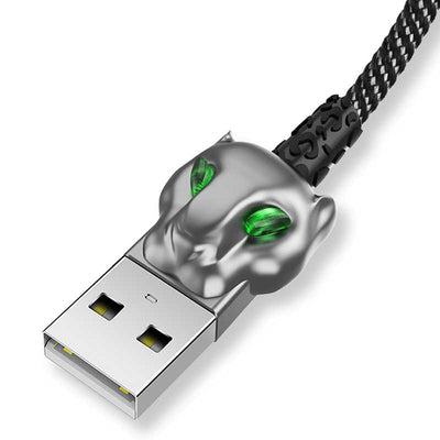 Wiwu Leopard Charging Synic Lightning Kablo Kırmızı