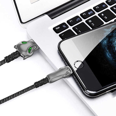 Wiwu Leopard Charging Synic Lightning Kablo Kırmızı
