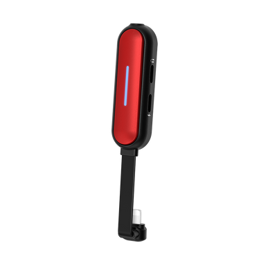 Wiwu LT06 Lightning Ses Adaptörü Kırmızı