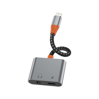 Wiwu LT07 Lightning To 3.5mm Aux Çevirici Ses Adaptörü Gri