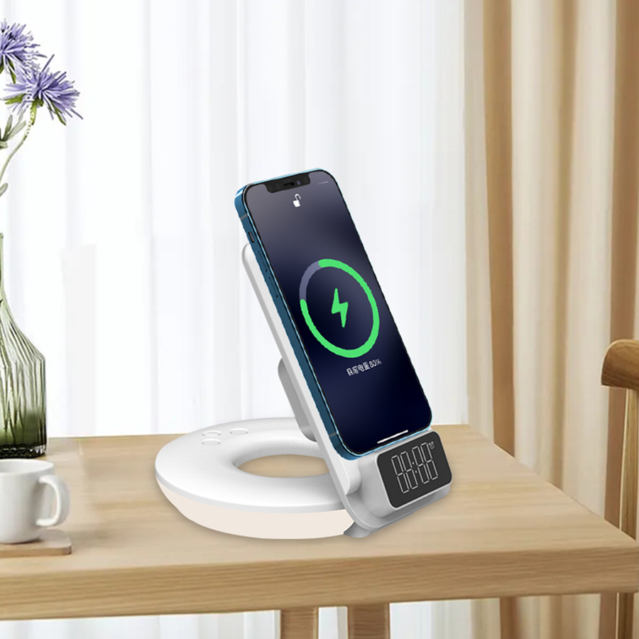 Wiwu M11 4 in 1 Kablosuz Şarj Standı Beyaz