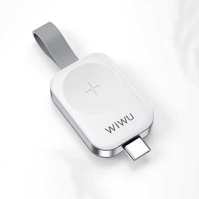 Wiwu M16 Pro Akıllı Saat Mini Wireless Magnetik Şarj Aleti 2.5W Beyaz