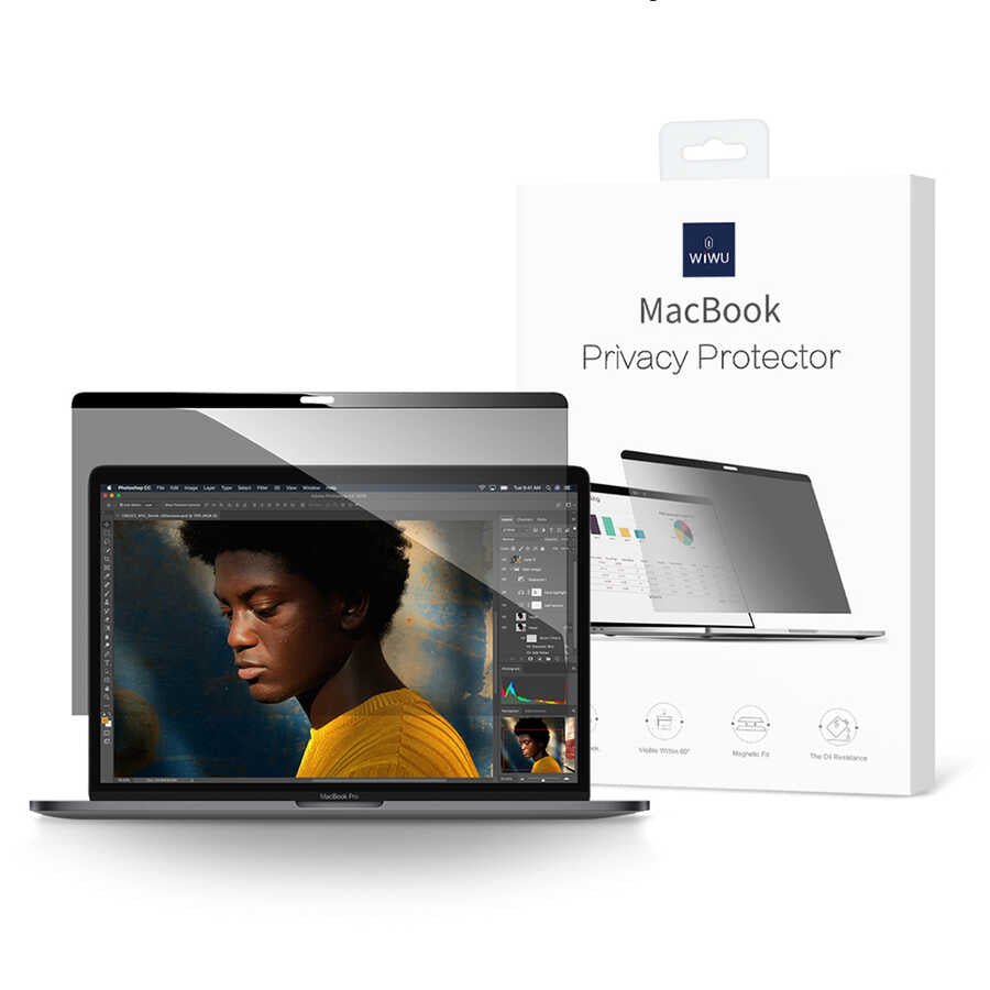 Apple Macbook 12' Retina Wiwu Privacy Ekran Koruyucu