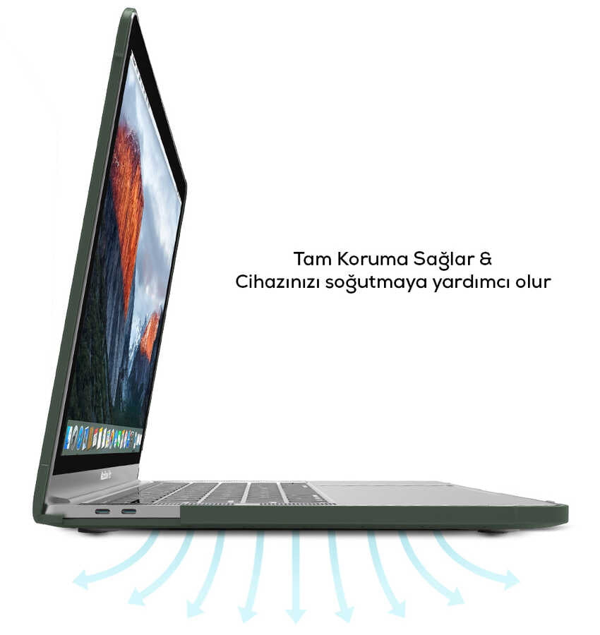 Apple Macbook 13.3' New Pro 2018 Wiwu Macbook HP-01 iShield Kapak Lacivert