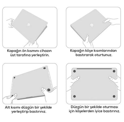 Apple Macbook 13.3' New Pro 2018 Wiwu Macbook HP-01 iShield Kapak Lacivert