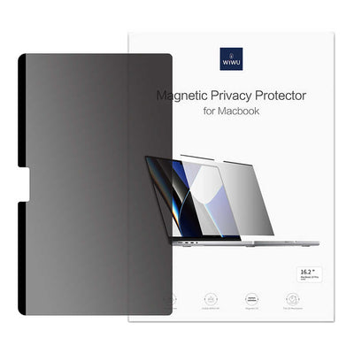 Apple Macbook 13.3' New Pro Wiwu Mıknatıslı Privacy Ekran Koruyucu Siyah