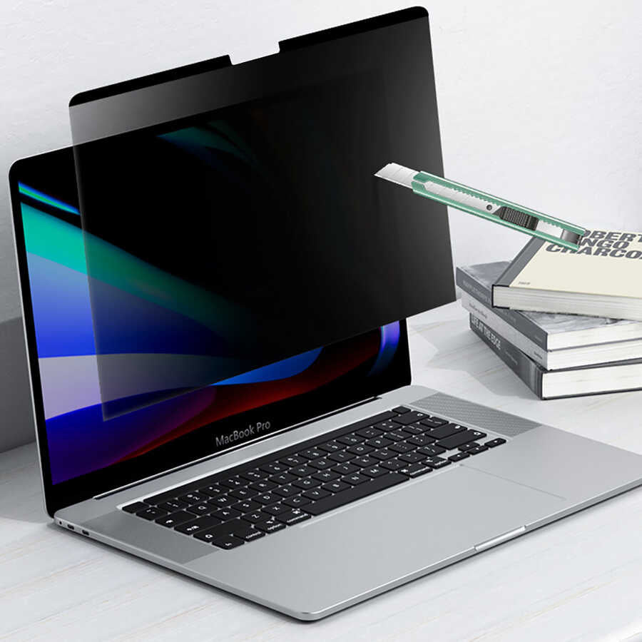 Macbook 16.2' 2021 Touch Bar Wiwu Mıknatıslı Privacy Ekran Koruyucu
