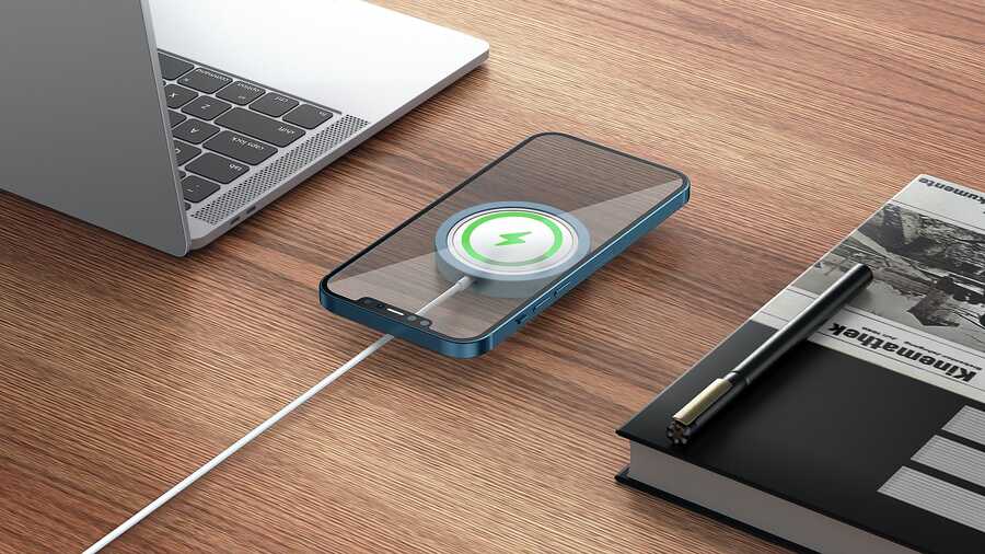 Wiwu MC-01 Magsafe Şarj Aleti Kılıfı Kırmızı
