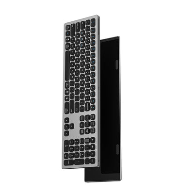 Wiwu MKB-03 Magic Keyboard Master iOS Android Windows İşletim Sistemi Uyumlu Bluetooth Kablosuz Klavye Gri