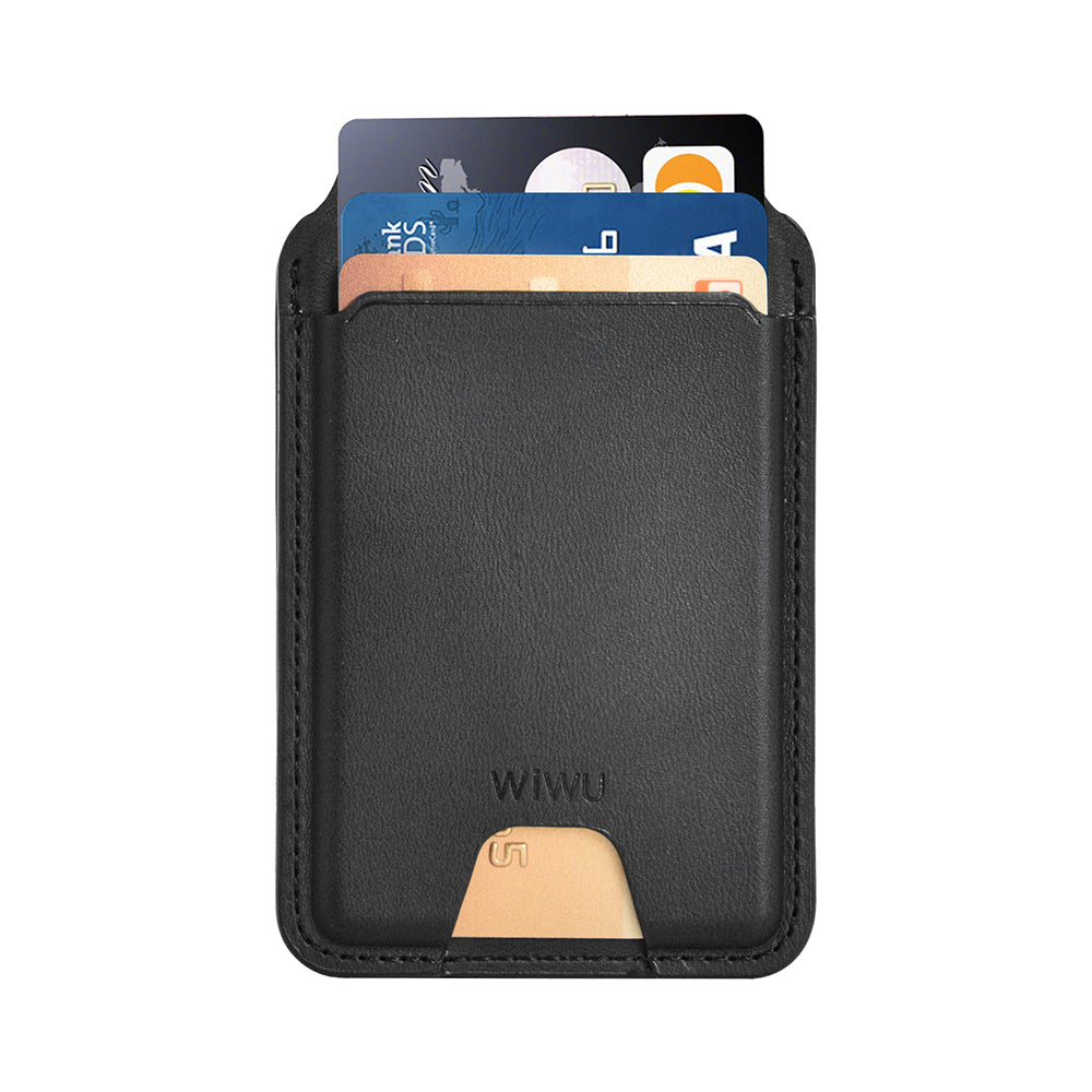 Wiwu MW-005 Magnetik Standlı Kartlık Qi Kablosuz Şarj Uyumlu FindMy Özellikli Mag Wallet