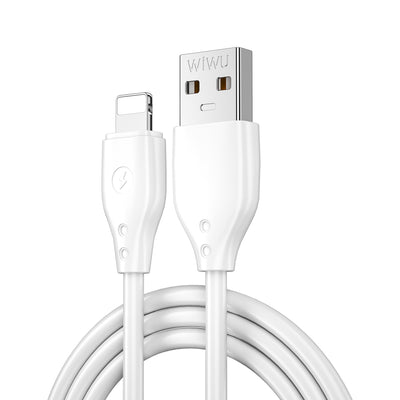 Wiwu Pioneer Wİ-C001 Ultra Esnek Lightning Usb Kablo 1M Beyaz