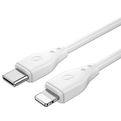 Wiwu Pioneer Wİ-C002 Ultra Esnek 30W Hızlı Şarj Özellikli Type-C to Lightning PD Kablo 1M Siyah