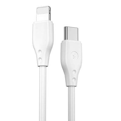 Wiwu Pioneer Wİ-C002 Ultra Esnek 30W Hızlı Şarj Özellikli Type-C to Lightning PD Kablo 1M Siyah