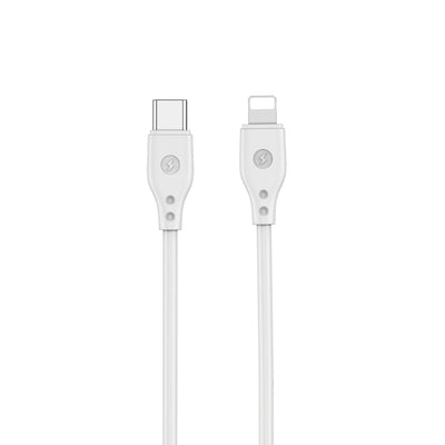 Wiwu Pioneer Wİ-C002 Ultra Esnek 30W Hızlı Şarj Özellikli Type-C to Lightning PD Kablo 1M Siyah