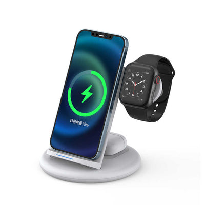 Wiwu Power Air 3 in 1 Kablosuz Şarj Standı Beyaz