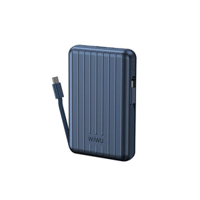 Wiwu PP03 Taşınabilir Wireless Şarj ve PD Hızlı Şarj Özellikli Powerbank 15W 10000mAh