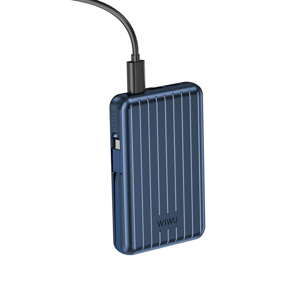 Wiwu PP03 Taşınabilir Wireless Şarj ve PD Hızlı Şarj Özellikli Powerbank 15W 10000mAh