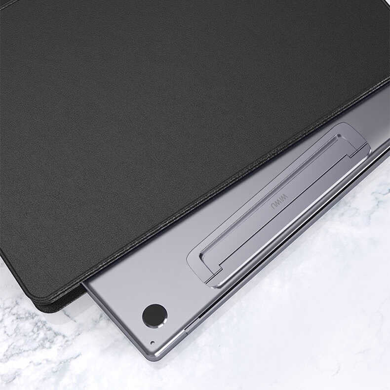 Wiwu S900 Yıkanabilir Yapıştırıcılı Mini Laptop Standı 2 Farklı Yükseklik Ayarı 11-17 inc Uyumlu Gri