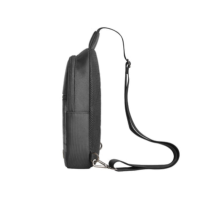 Wiwu Salem Serisi Crossbody Su Geçirmez Polyester Kumaş Omuz Askılı Çapraz Vücut Çantası Siyah