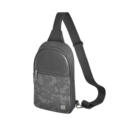 Wiwu Salem Serisi Crossbody Su Geçirmez Polyester Kumaş Omuz Askılı Çapraz Vücut Çantası Siyah