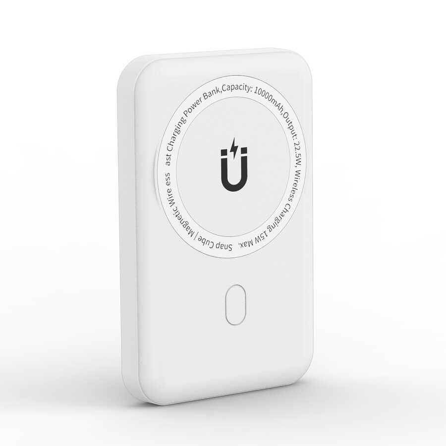 Wiwu SC10000 Magsafe Mıknatıslı Wireless Powerbank Beyaz