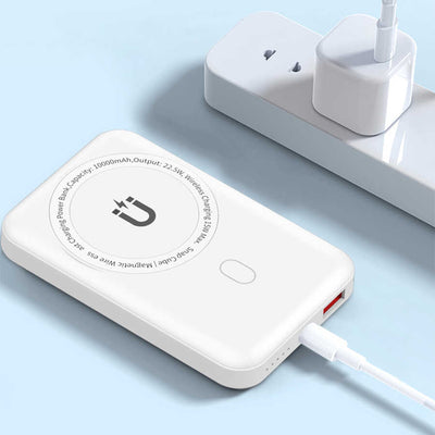 Wiwu SC10000 Magsafe Mıknatıslı Wireless Powerbank Beyaz